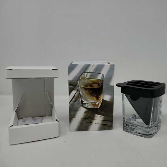New Corkcicle Whiskey Wedge Square Cocktail Glass Ice Wedge for Bourbon & Water - Picture 9 of 12